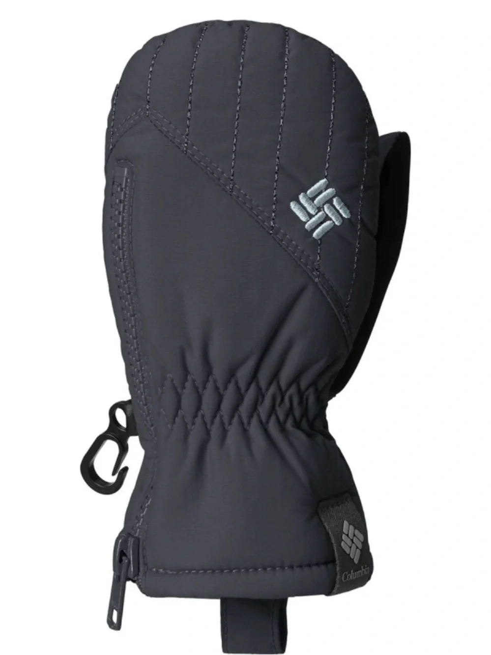 Columbia Kids Black Quilted Waterproof Ski Mittens